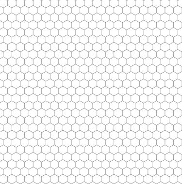 Basit altıgen ızgarası. Altıgen hücreler