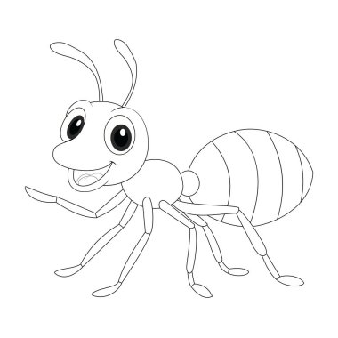 Tatlı Karınca Karınca ve Beyaz Çizim