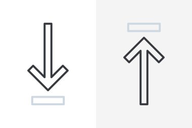 Ok Tuşu simgesi ayarlama vektörü. Ok Anahtar simgesi vektörü beyaz arkaplanda izole edildi