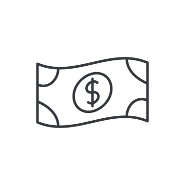 Cash Icon Dolar İşareti. Para Birimi Simgesi, Para Simgesi, Para Simgesi, Dolar Simgesi