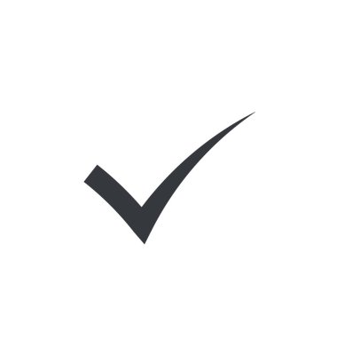 Simge vektörünü kontrol et. Beyaz arkaplanda izole edilmiş Simge vektörü