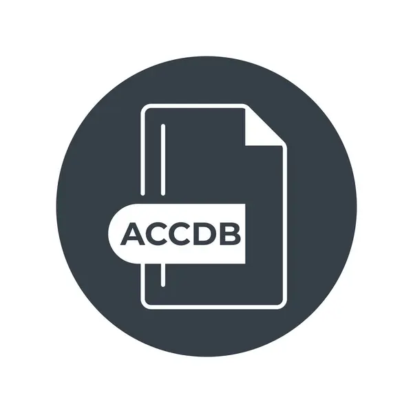 ACCDB Dosya Biçimi Simgesi. ACCDB uzantısı dolu simge.