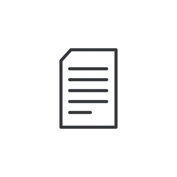 Belge Notepad Simgesi, Dosya Düz Simgesi. Belge, Defter, Dosya Simgesi Vektör İllüstrasyonu