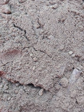 Bahçedeki toprak çakıl kumunun doğa arkaplan dokusu