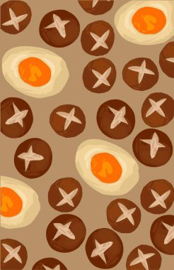 Yumurtalı Japon çorbası ve Shitake mantarı.