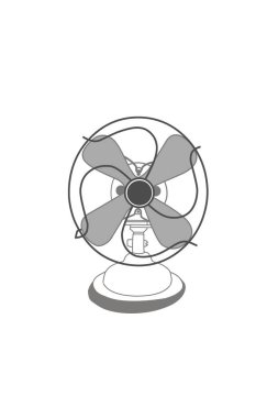 Siyah beyaz çizgiler Eski hayran çizimleri