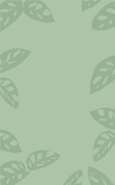 Bahar mevsiminde canavar yapraklı yeşil arkaplan Boşluk metnini kopyala