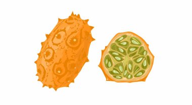 Bol tohumlu ve dikenli derili turuncu çarkıfelek meyvesi.