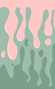 Eriyen boya pembe ve yeşil renk soyut