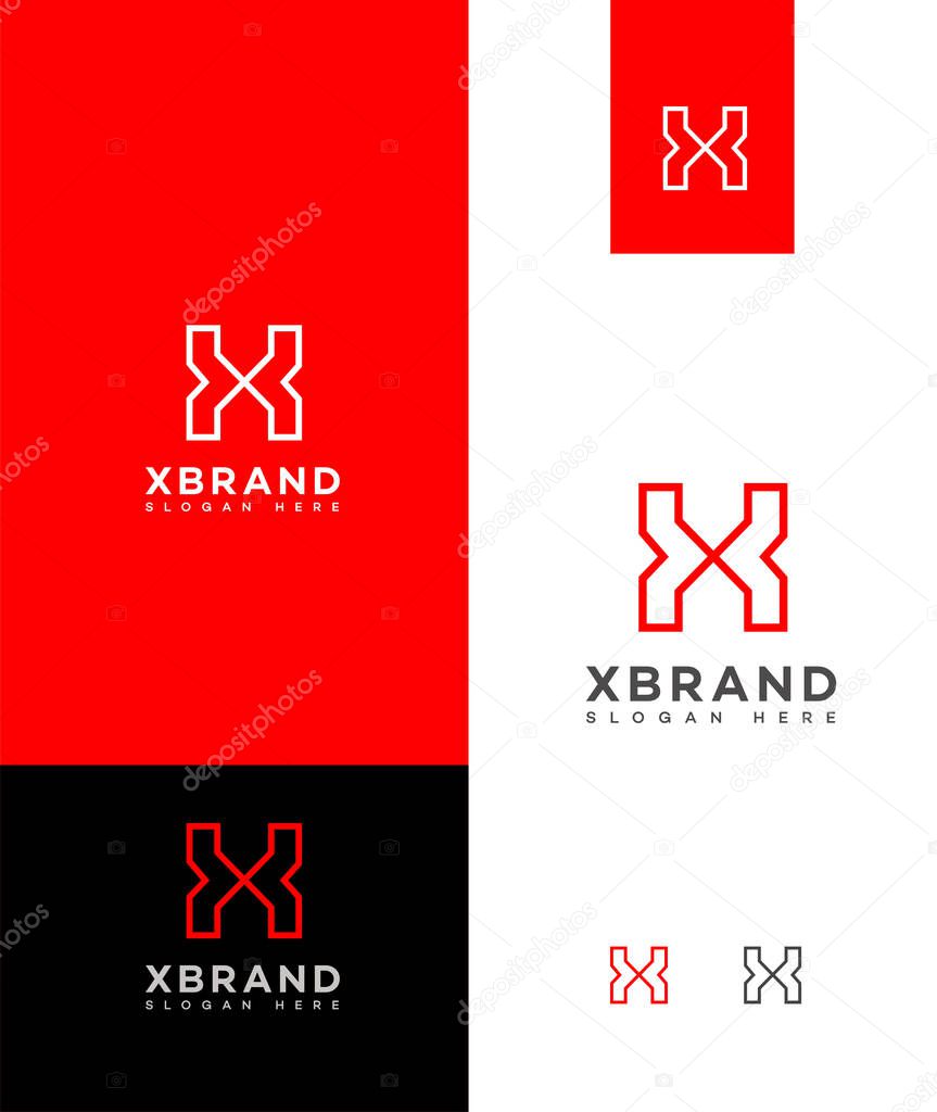 X Letter Logo Icon Brand Identity Sign Symbol Template