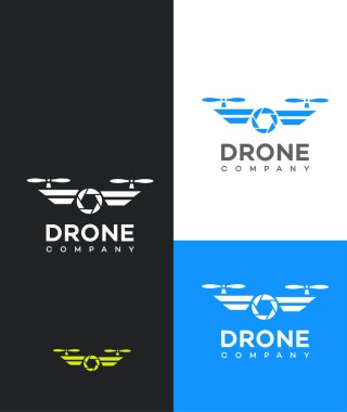 Drone şirketinin logosu Sembol Şablonu İmzala 