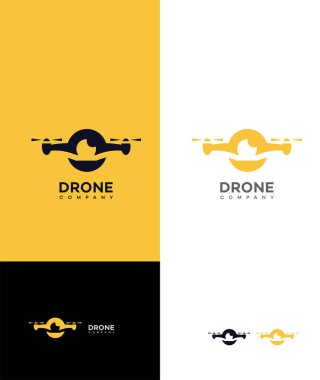 Drone şirketinin logosu Sembol Şablonu İmzala 