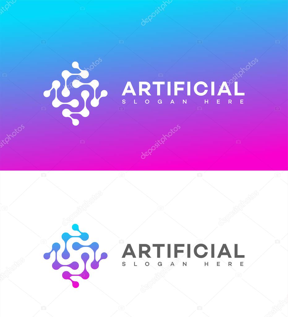 Artificial intelligence logo Sign Symbol Template