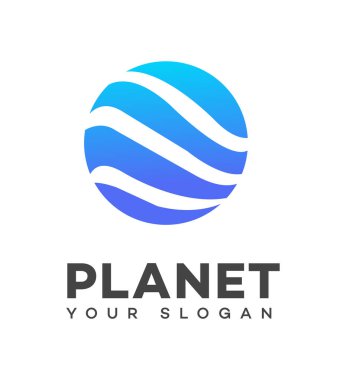Gezegen logo şablonu 
