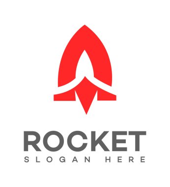 Roket logo şablonu 