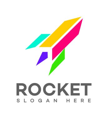 Roket logo şablonu 