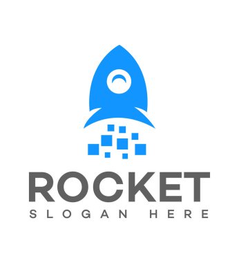Roket logo şablonu 