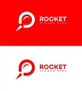Roket logo şablonu 