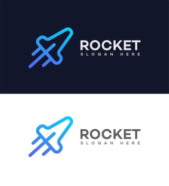 Roket logo şablonu 