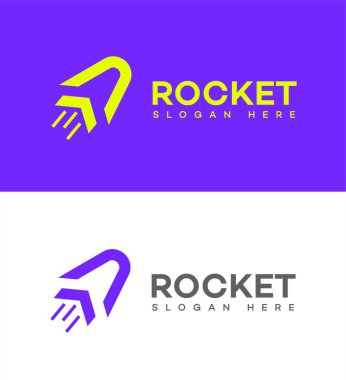 Roket logo şablonu 
