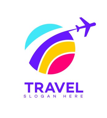seyahat acentası logo şablonu