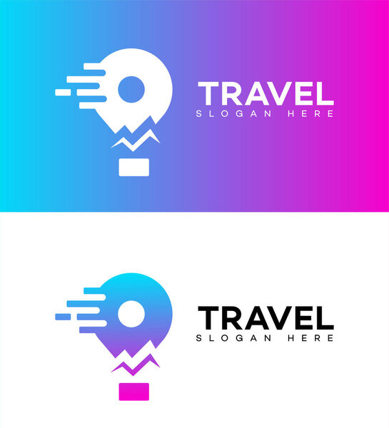 travel app logo icon Template