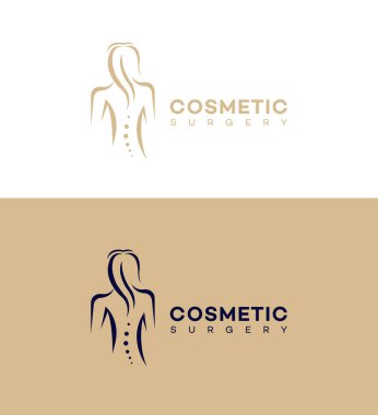Kozmetik cerrahi logo şablonu