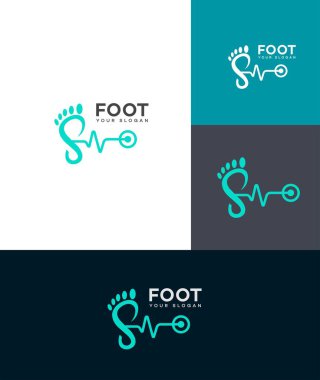 ayak logosu şablonu