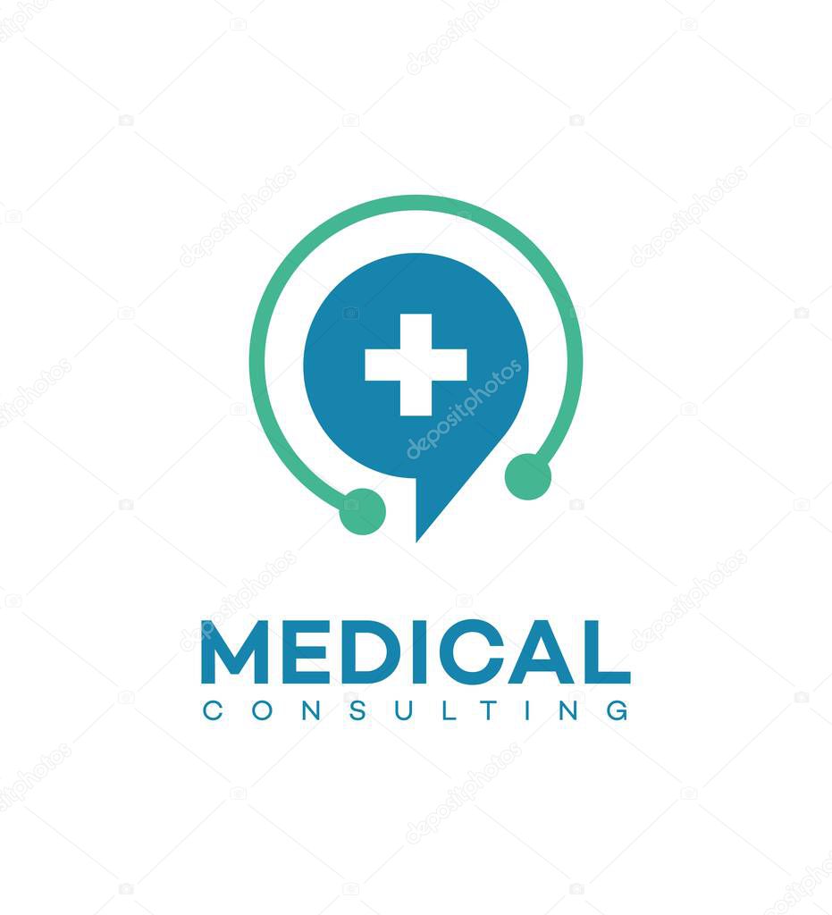 Medical consulting logo icon Template