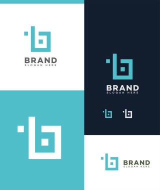 B Harfi Logo Şablonu