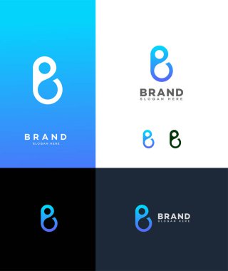 B Harfi Logo Şablonu