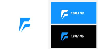 F Harfi Logo Simgesi Kimliği, F Harfi İmza Sembol Şablonu 