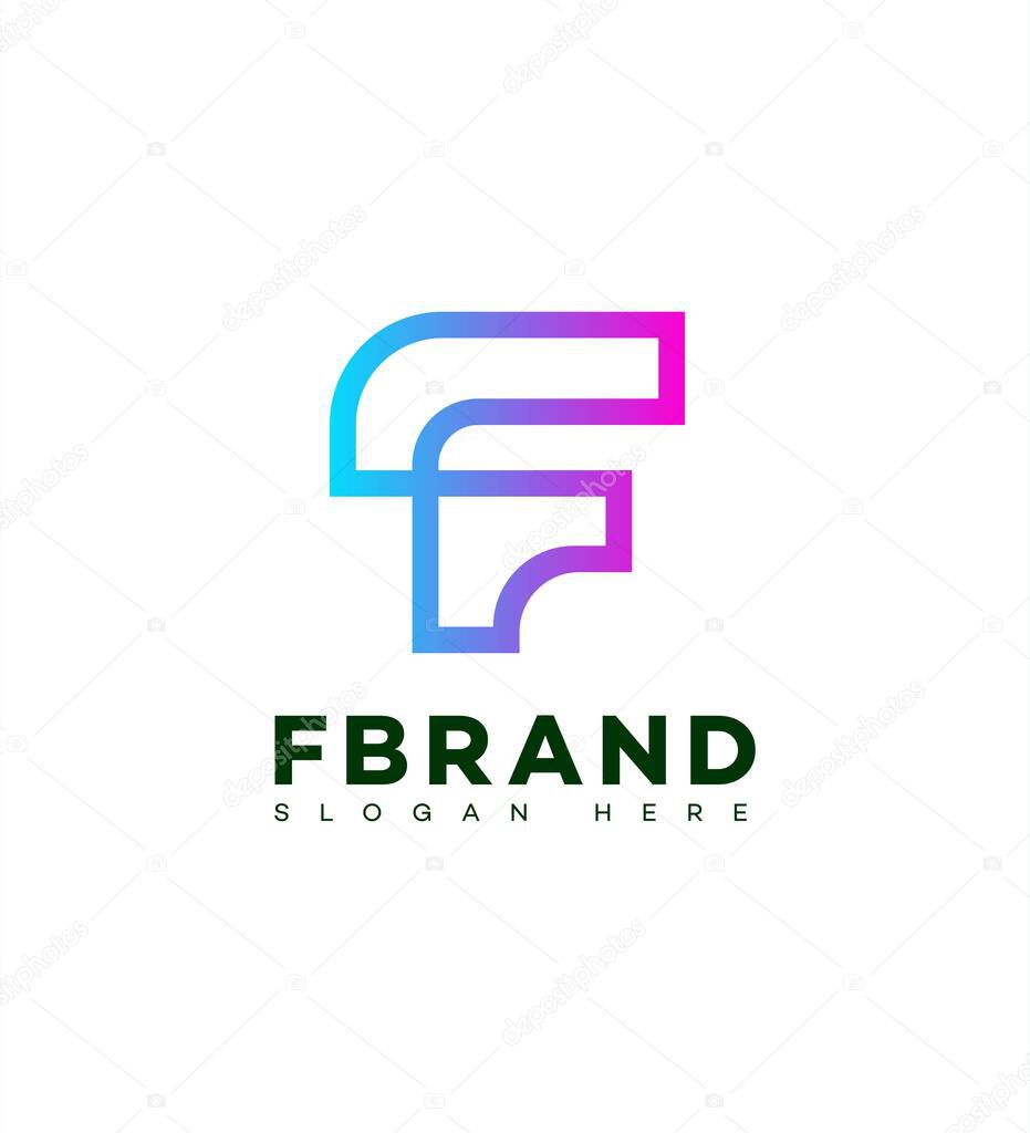 F Letter Logo Icon Brand Identity, F Letter Sign Symbol Template