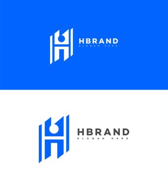 H Harfi Logosu Simgesi Kimlik İşareti, H Harfi Sembol Şablonu 
