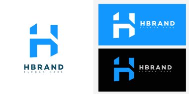 H Harfi Logosu Simgesi Kimlik İşareti, H Harfi Sembol Şablonu 