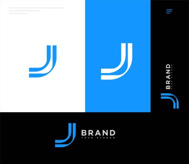 J Harfi Logo Simgesi Kimlik İmza, j Harf Sembol Şablonu  