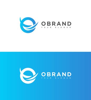 O Harf Logosu Simgesi Kimlik İmzalaması, O Harfi Sembol Şablonu  