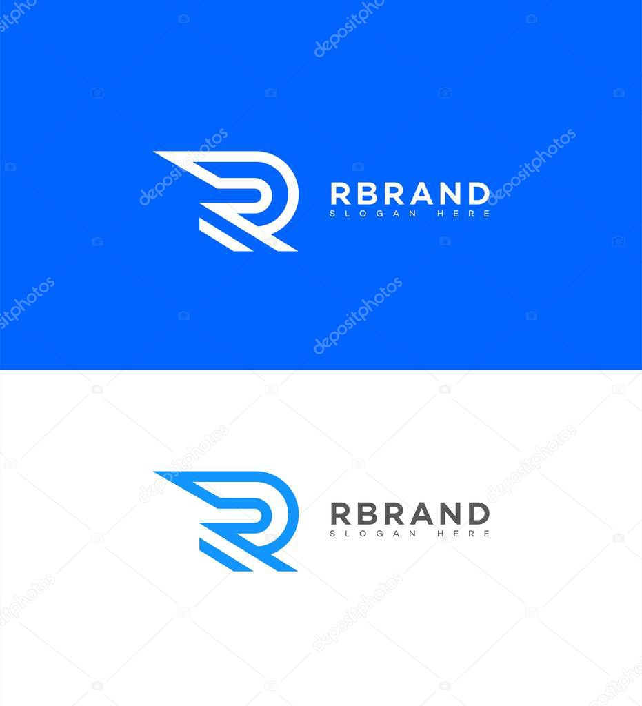 R Letter Logo Icon Brand Identity Sign, R Letter Symbol Template