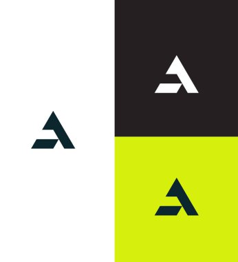 A, A1, 1a Harf Logosu Kimlik İmzalama Sembol Şablonu  