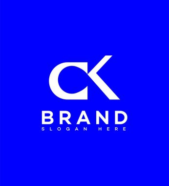 CK, KC Letter Logo Identity Sign Symbol Template clipart