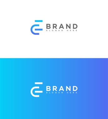 AK, CE Harf Logosu Kimlik İmzalama Sembol Şablonu