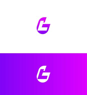 GL, LG Harf Logosu Kimlik İmzalama Sembol Şablonu