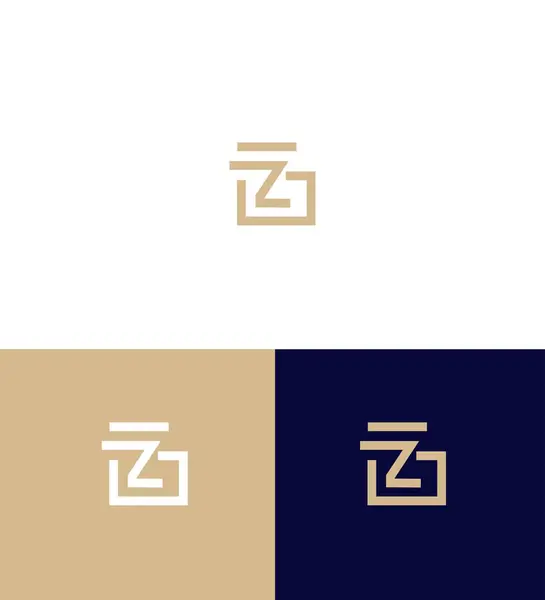 stock vector GZ, ZG Letter Logo Identity Sign Symbol Template