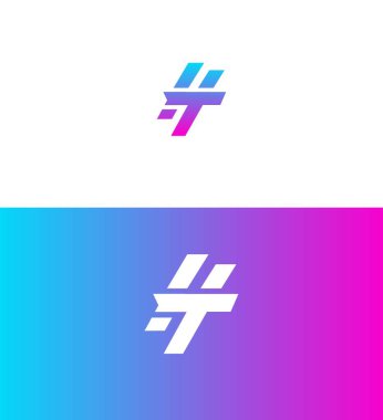 HT, TH Harfi Logo Kimlik İmzalama Sembol Şablonu