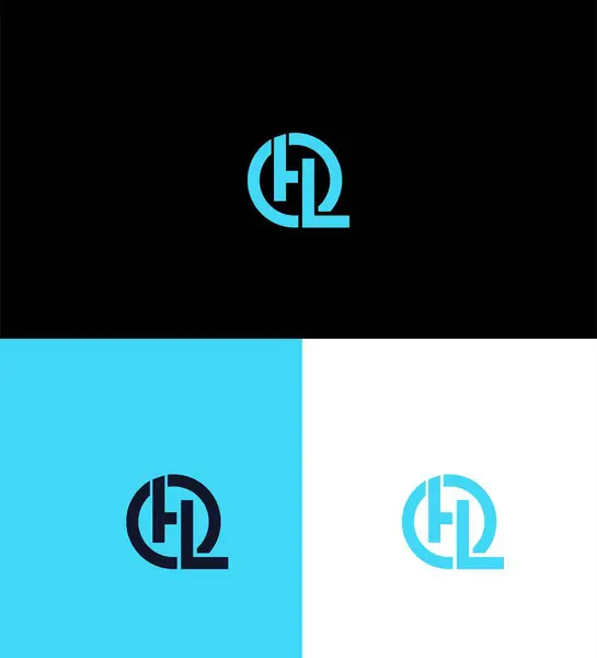 stock vector HQ, QH Letter Logo Identity Sign Symbol Template