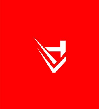 HV, VH Letter Logo Identity Sign Symbol Template clipart