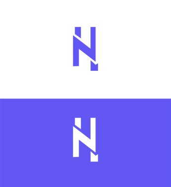 NH, HN Letter Logo Identity Sign Symbol Template clipart