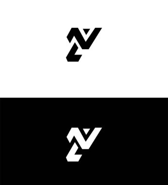 NL, LN Harf Logosu Kimlik İmzalama Sembol Şablonu