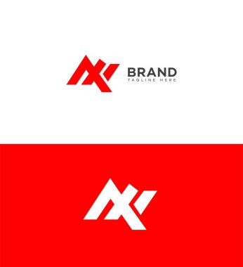 NX, XN Harf Logosu Kimlik İmzalama Sembol Şablonu