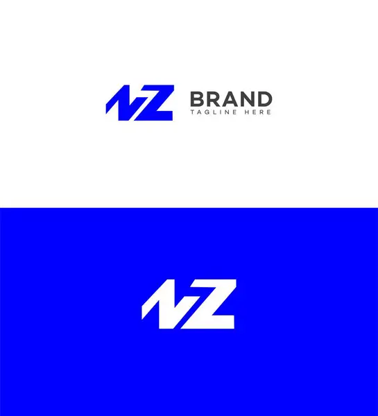 stock vector NZ, ZN Letter Logo Identity Sign Symbol Template
